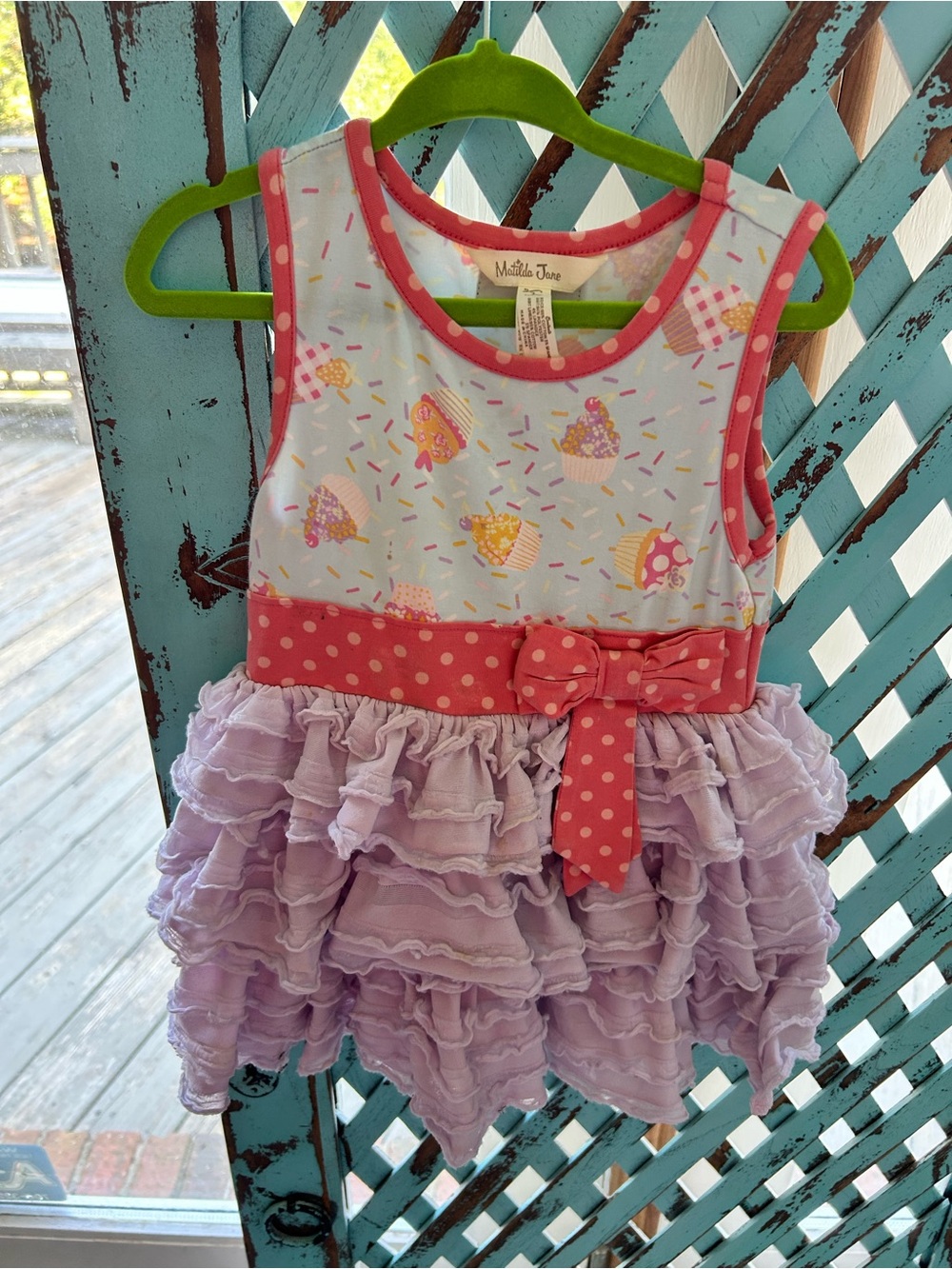 Matilda Jane Pink & Lavender Cupcake Ruffle Dress